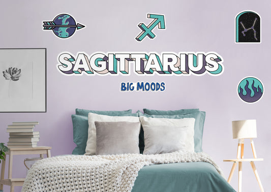 Zodiac: Sagittarius         - Officially Licensed Big Moods Removable     Adhesive Decal