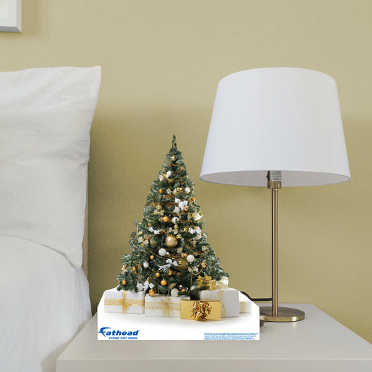 Christmas:  Christmas Tree with Presents  Mini   Cardstock Cutout  -      Stand Out