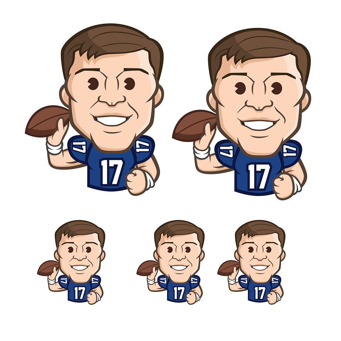 Buffalo Bills: Josh Allen 2022 Emoji Minis - Officially Licensed NFLPA  Removable Adhesive Decal