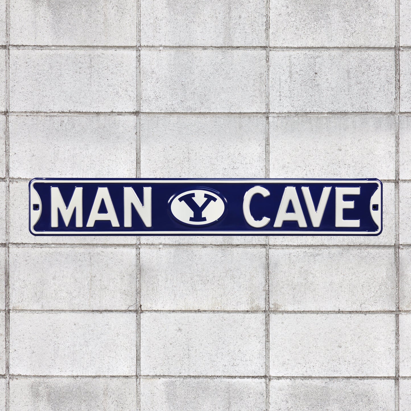 BYU Cougars: Man Cave - Officially Licensed Metal Street Sign