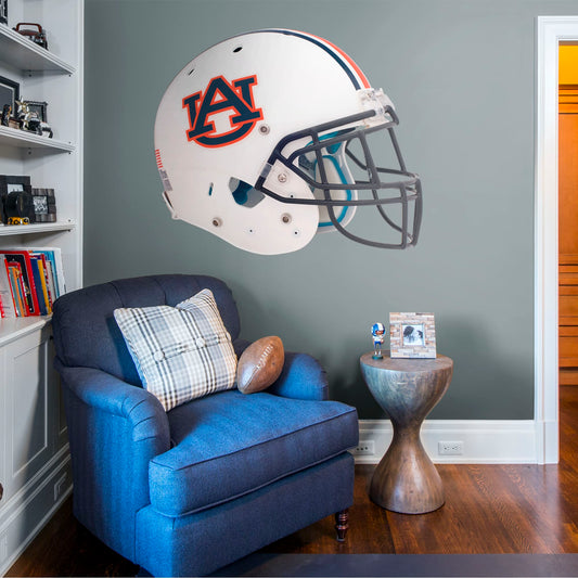 Auburn U: Auburn Tigers Helmet        - Officially Licensed NCAA Removable     Adhesive Decal
