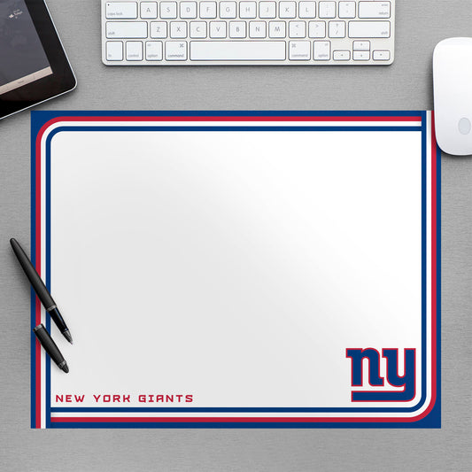 New York Giants:  Dry Erase Whiteboard        - Officially Licensed NFL Removable Wall   Adhesive Decal