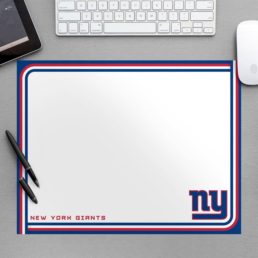New York Giants - Dry Erase Whiteboard - Official NFL - Reusable Vinyl Wall Decal
