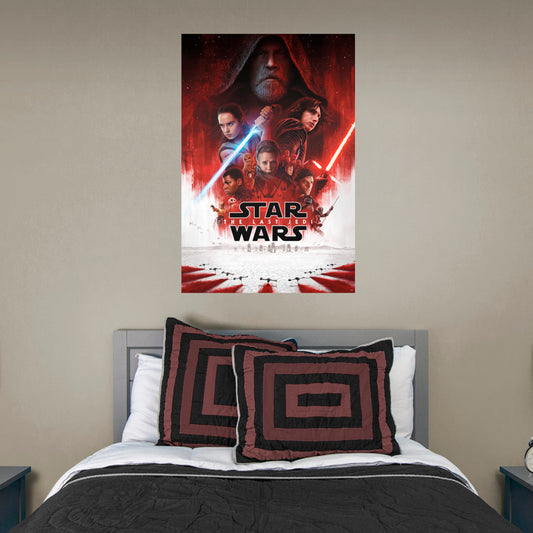 Episode VIII: The Last Jedi:  Movie Poster        - Officially Licensed Star Wars Removable Wall   Adhesive Decal