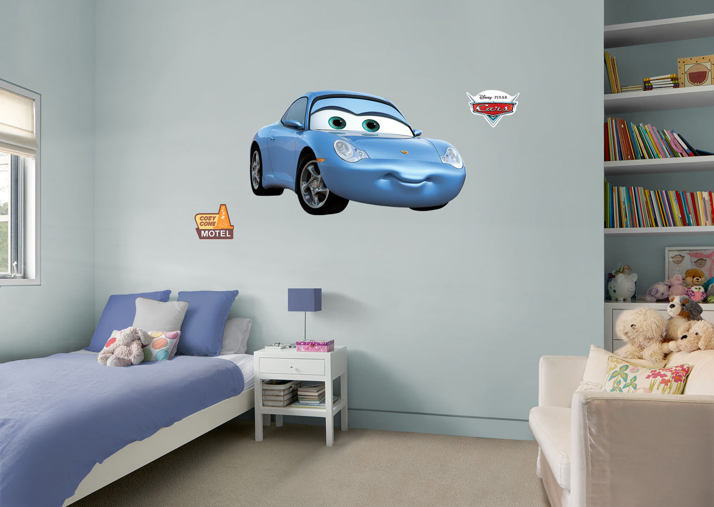 Cars: Sally Carrera RealBig        - Officially Licensed Disney Removable Wall   Adhesive Decal