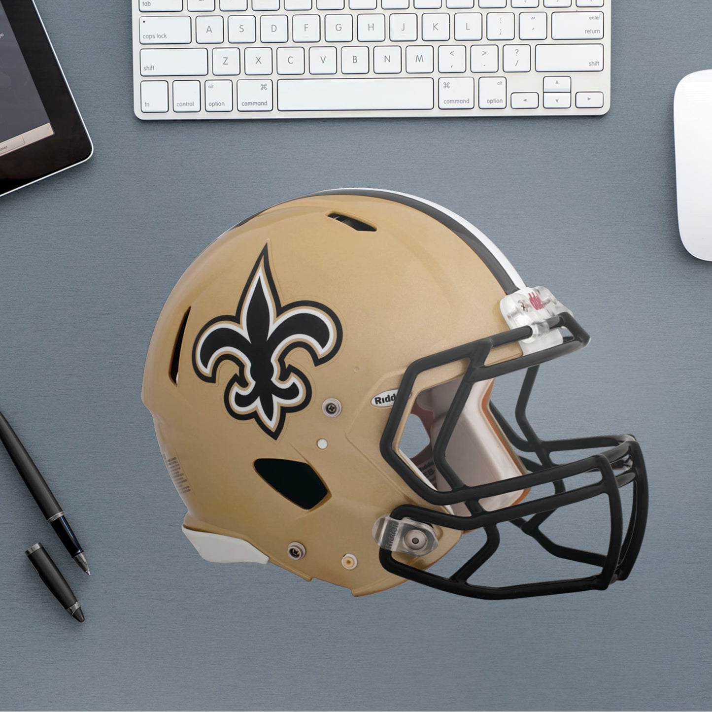 New Orleans Saints:  Helmet        - Officially Licensed NFL Removable     Adhesive Decal
