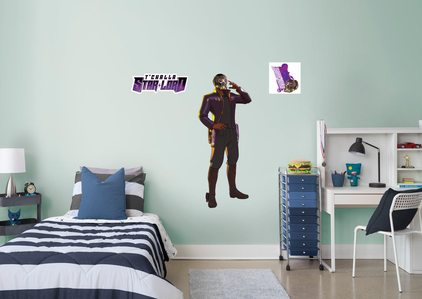 What If...: T'Challa Star-Lord RealBig        - Officially Licensed Marvel Removable Wall   Adhesive Decal