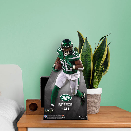 New York Jets: Breece Hall Mini Cardstock Cutout - Officially Licensed NFL Stand Out