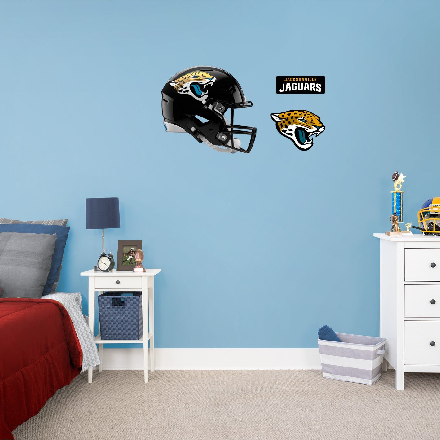 Jacksonville Jaguars: Helmet - Officially Licensed NFL Removable Adhesive Decal
