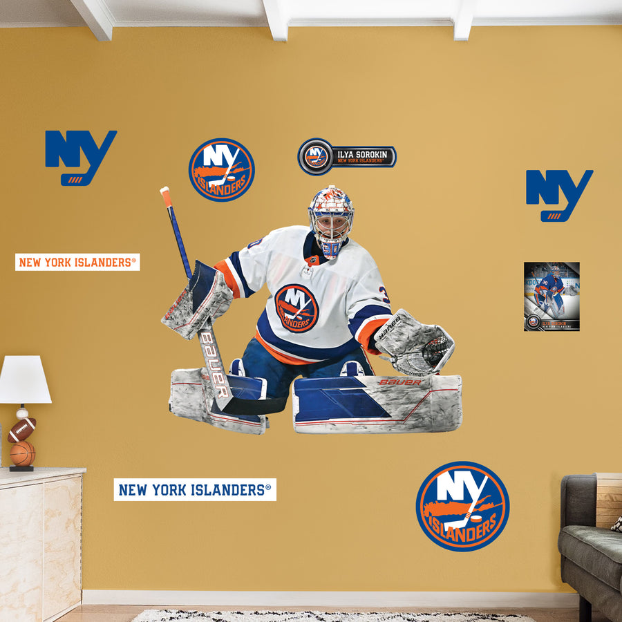 Ilya Sorokin - RealBig Collection - Official NHL - New York Islanders - Reusable Vinyl Wall Decals