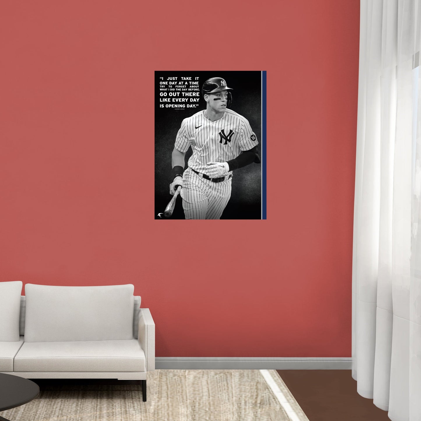 New York Yankees: Aaron Judge Inspirational Poster - Officially Licensed MLB Removable Adhesive Decal