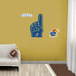 Kansas Jayhawks:  2021  Foam Finger        - Officially Licensed NCAA Removable     Adhesive Decal