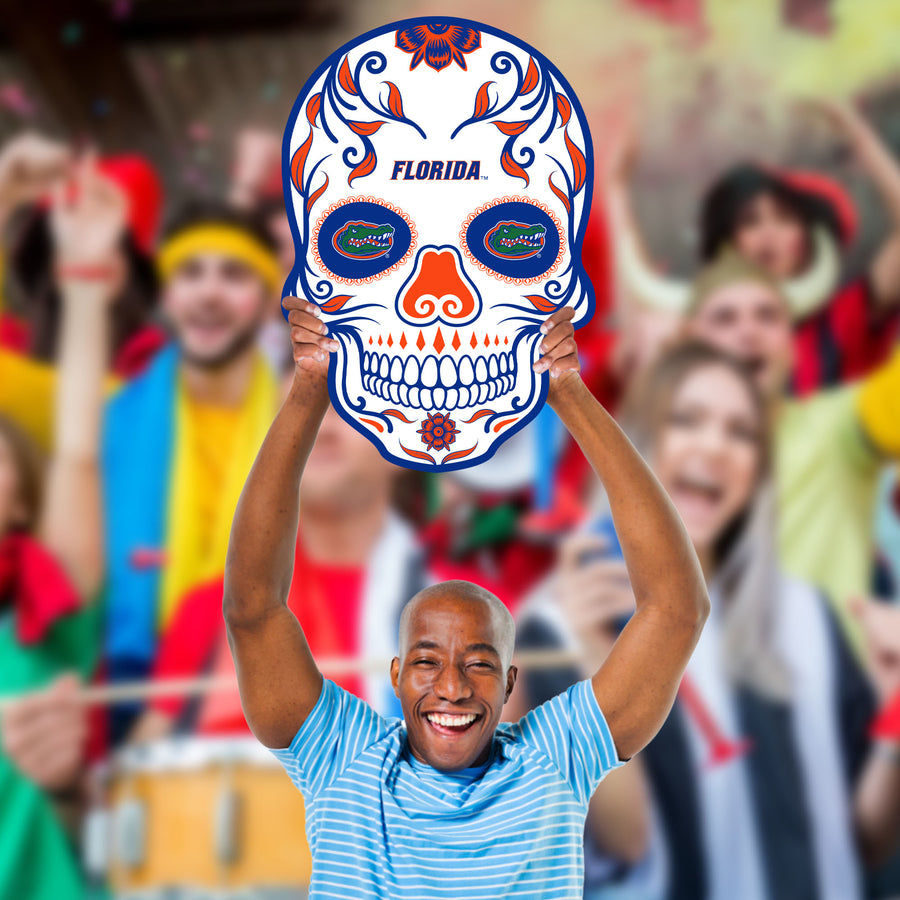 Skull Logo - Big Head - Official NCAA - Florida Gators - Foam Core Cutout