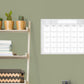 Calendars: Minimal One Month Calendar Dry Erase - Removable Adhesive Decal