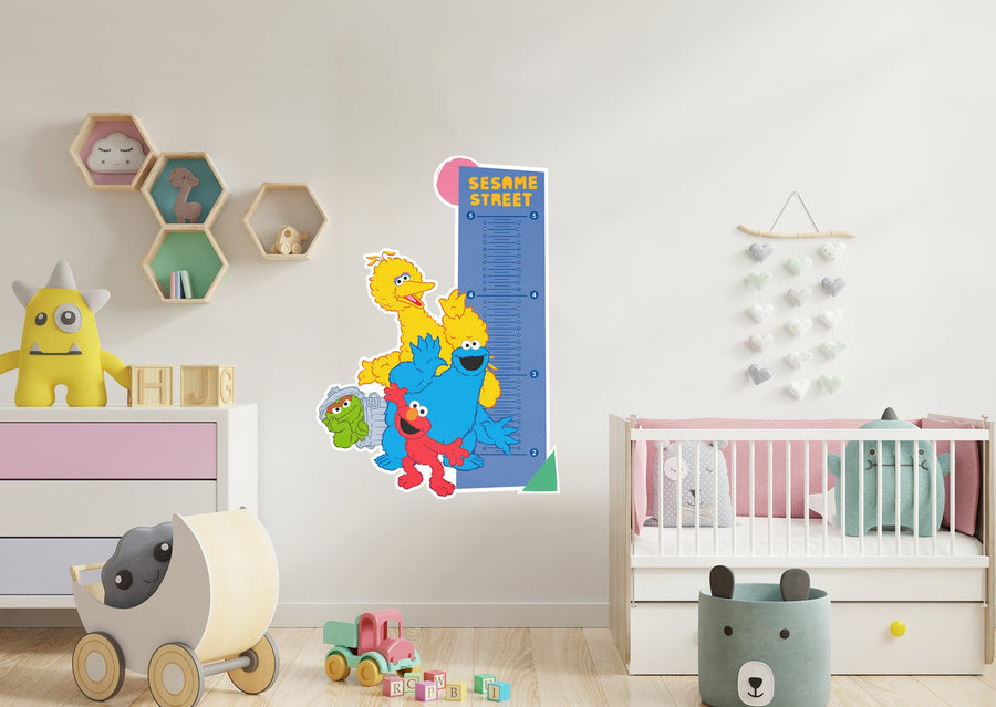 Sesame Street - Growth Chart - Official Sesame Street - Reusable Vinyl Wall Decal
