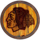 Chicago Blackhawks: Branded "Faux" Barrel Top Sign - The Fan-Brand