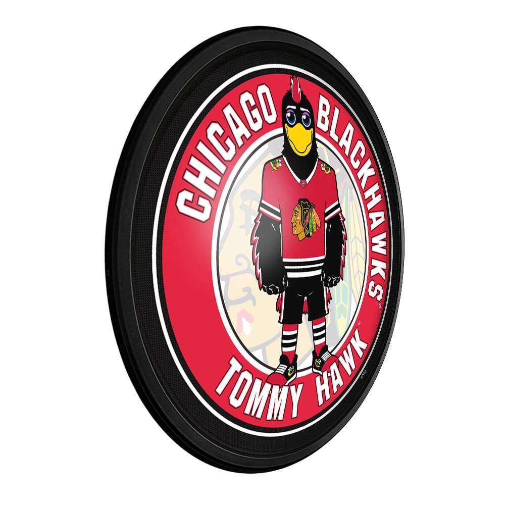 Party Animal NHL Embossed Metal Vintage Chicago Blackhawks Sign