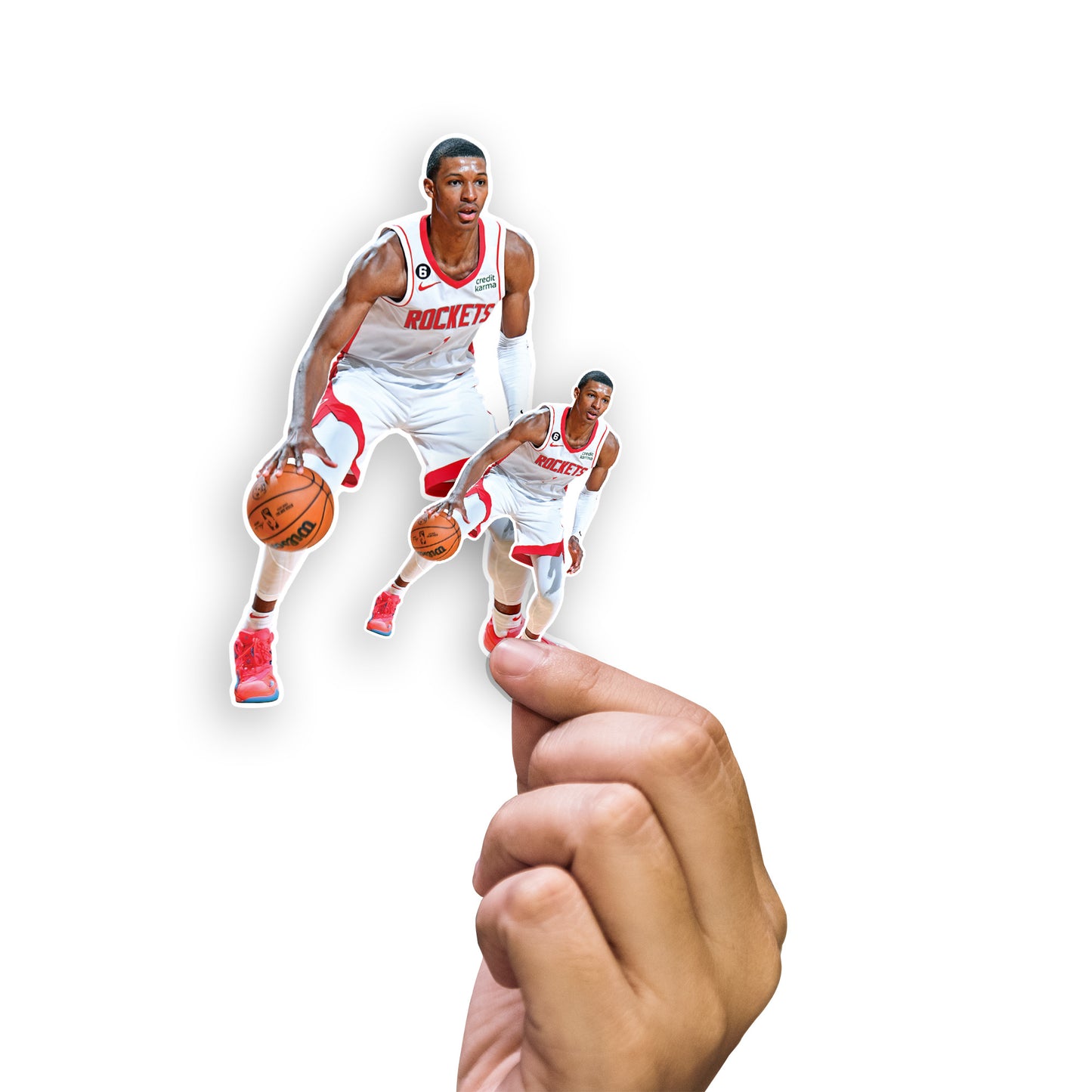 Houston Rockets: Jabari Smith Jr. Minis - Officially Licensed NBA Removable Adhesive Decal