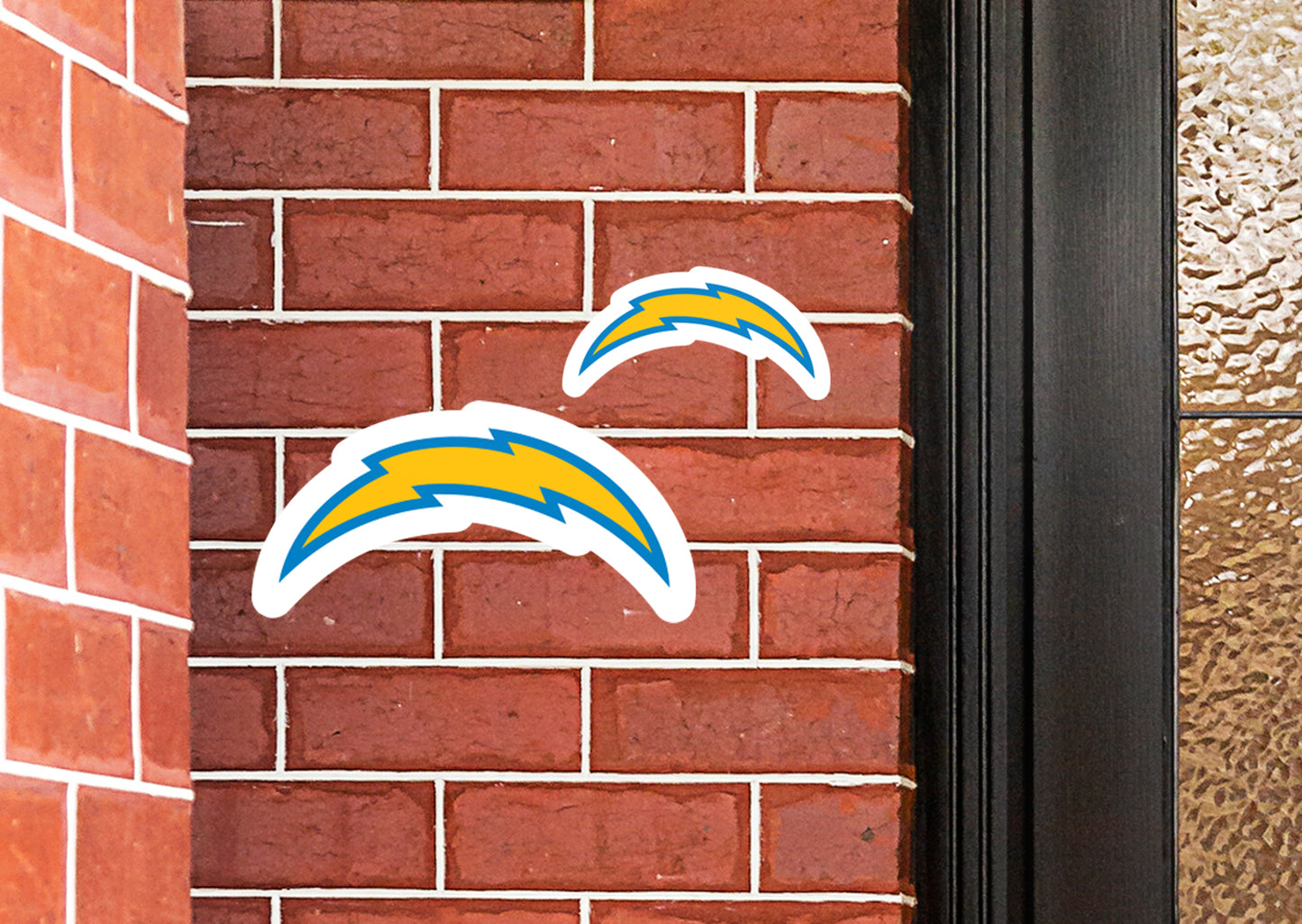 Los Angeles Chargers:  Alumigraphic Logo Minis        - Officially Licensed NFL    Outdoor Graphic