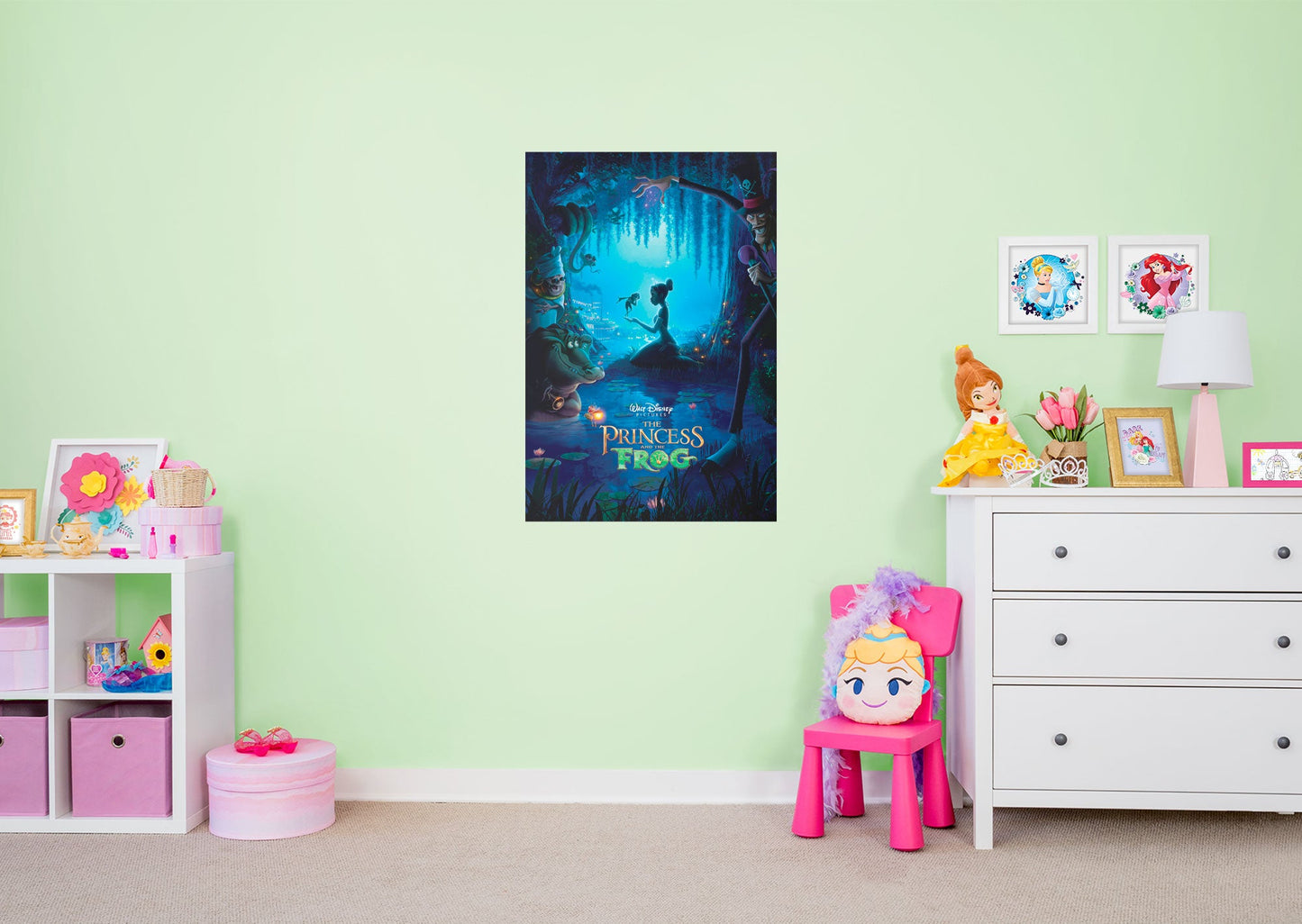 Princess And The Frog:  Movie Poster Mural        - Officially Licensed Disney Removable Wall   Adhesive Decal