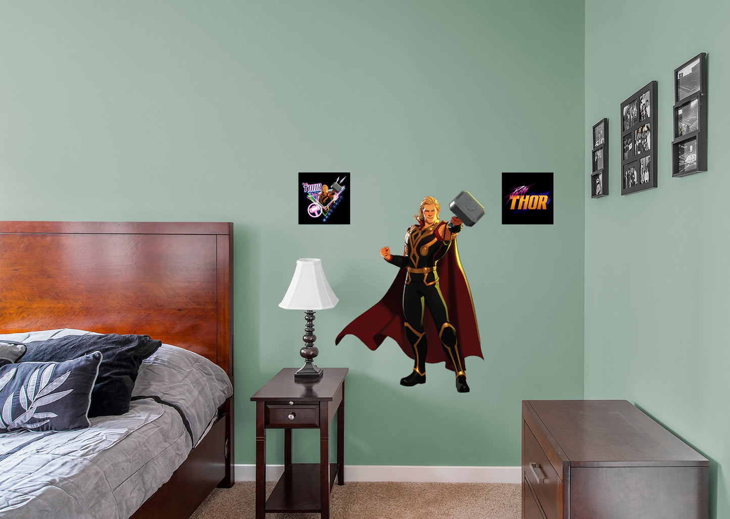 What If...: Party Thor RealBig        - Officially Licensed Marvel Removable Wall   Adhesive Decal