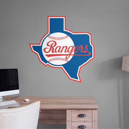 Texas Rangers: Classic Logo - Officially Licensed MLB Removable Wall Decal
