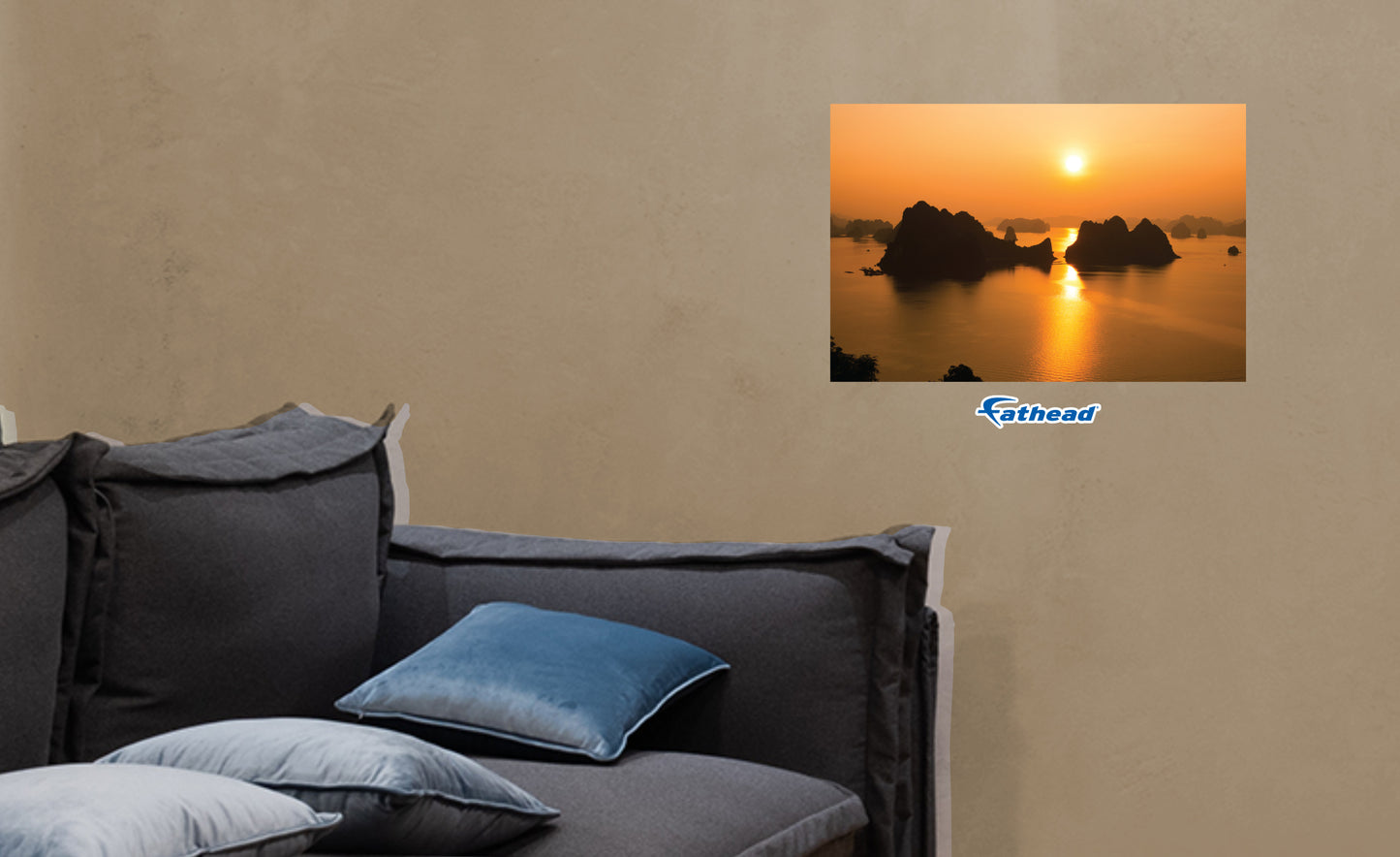 Generic Scenery:  Sunset on Islands Poster        -   Removable     Adhesive Decal