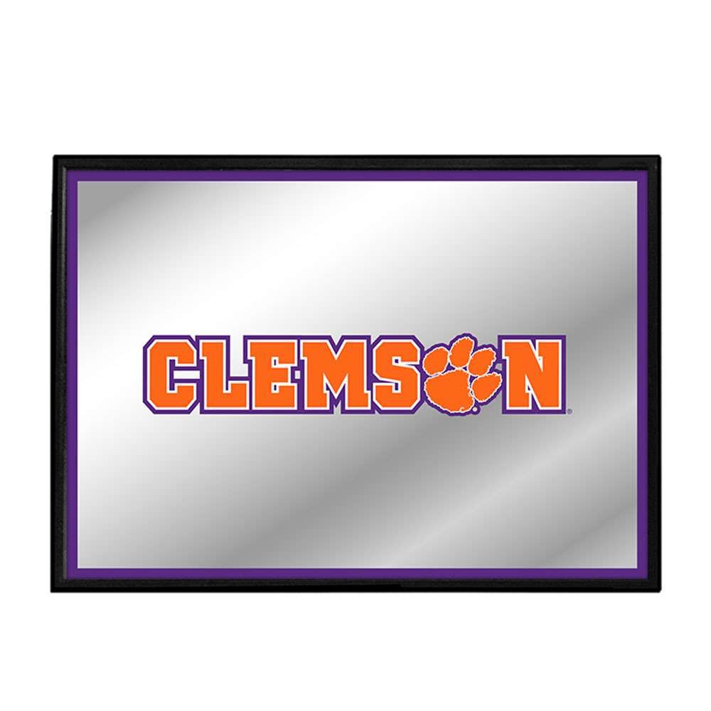 Clemson Tigers: Framed Mirrored Wall Sign - The Fan-Brand