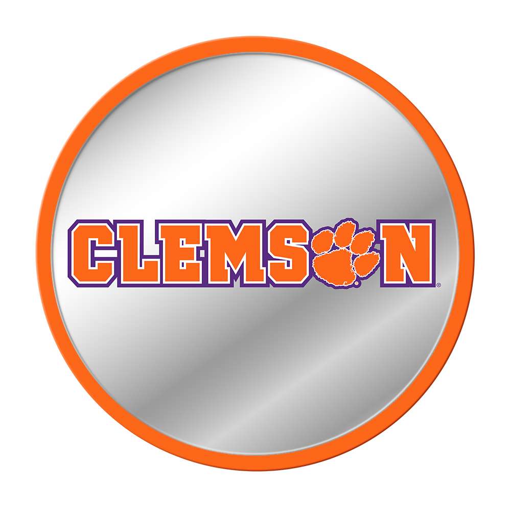 Clemson Tigers: Modern Disc Mirrored Wall Sign - The Fan-Brand