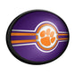 Clemson Tigers: Oval Slimline Lighted Wall Sign - The Fan-Brand