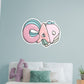 Cap 3D Lettering        - Officially Licensed Big Moods Removable     Adhesive Decal