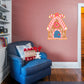 Christmas: Gingerbread House Icon - Removable Adhesive Decal
