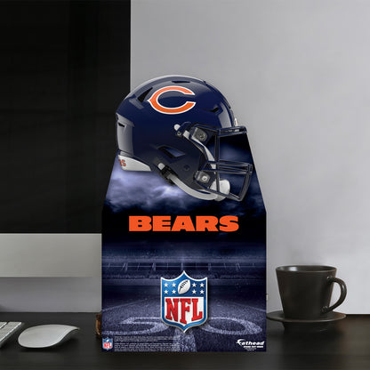 Chicago Bears:   Helmet  Mini   Cardstock Cutout  - Officially Licensed NFL    Stand Out