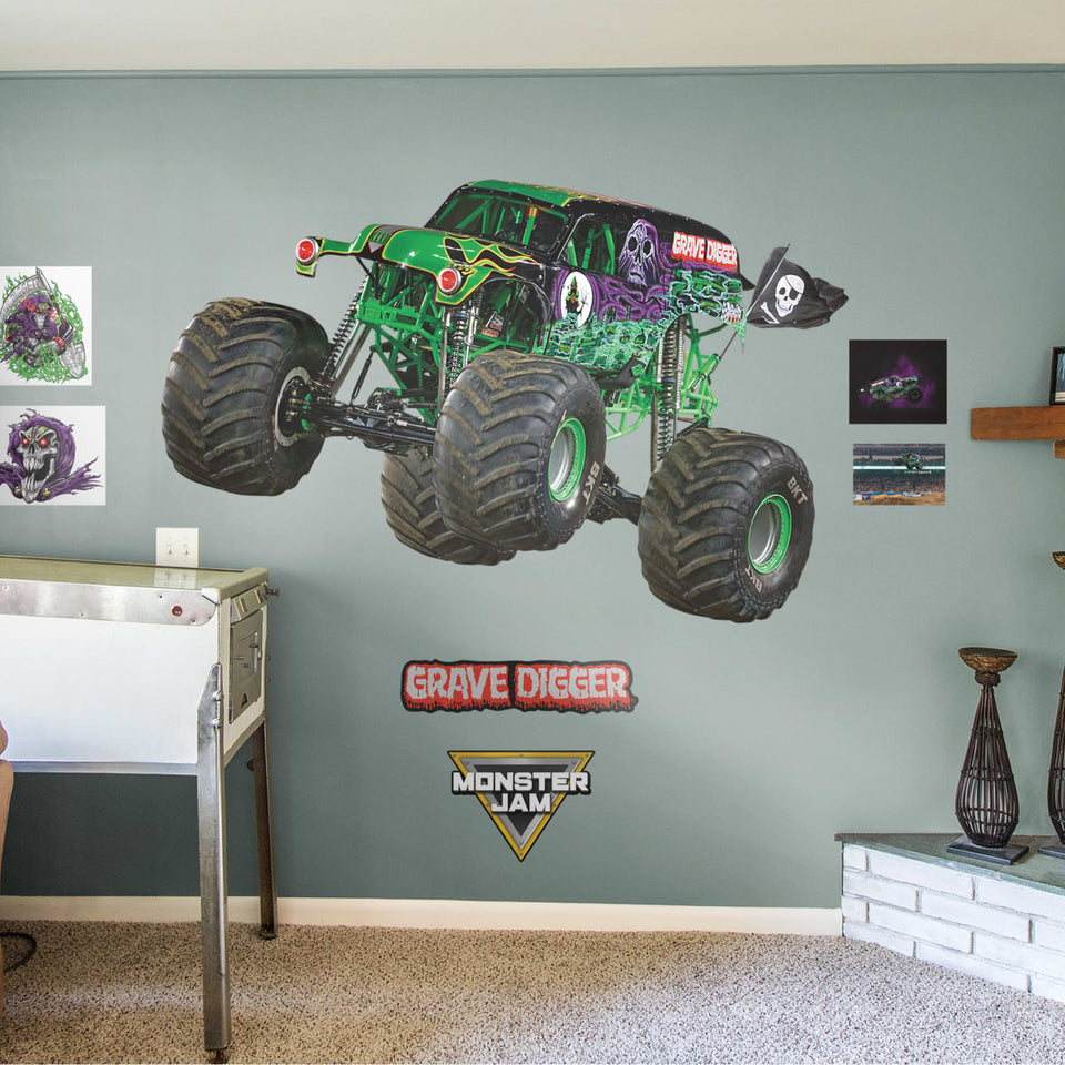 Truck + 6 Monster Jam Decals (78"W x 51"H)