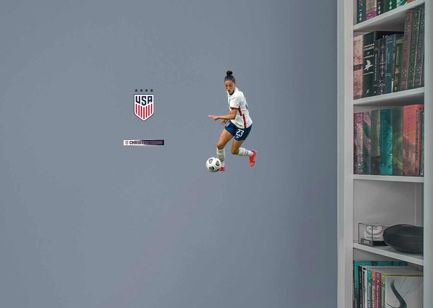 Christen Press         - Officially Licensed USWNT Removable Wall   Adhesive Decal