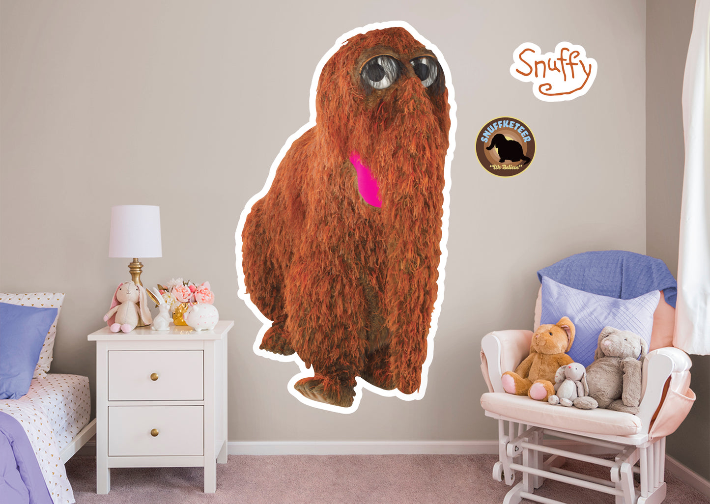 Snuffleupagus RealBig        - Officially Licensed Sesame Street Removable     Adhesive Decal