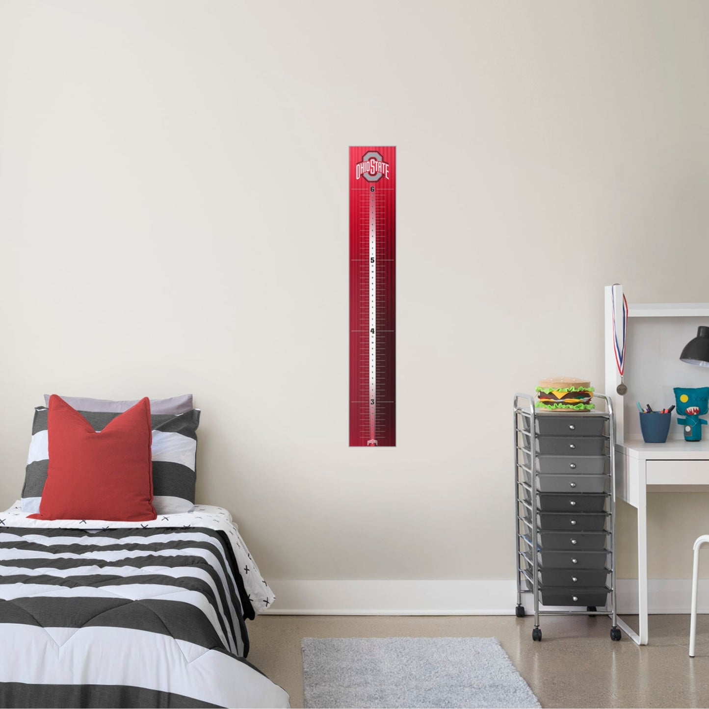 Ohio State Buckeyes: Logo Growth Chart - Officially Licensed Removable Wall Decal