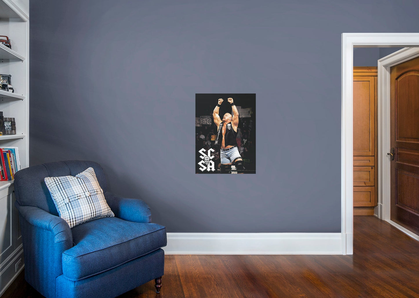 Stone Cold Steve Austin  Mural        - Officially Licensed WWE Removable Wall   Adhesive Decal