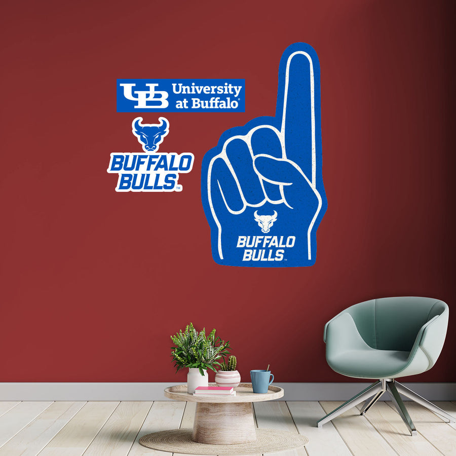 Buffalo Bulls - RealBig Foam Finger Collection - Official NCAA - Reusable Vinyl Wall Decals