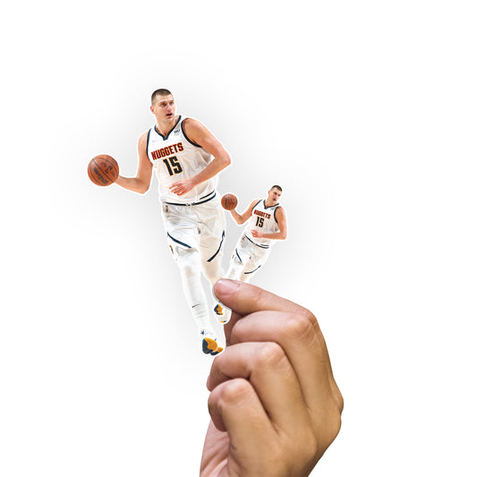 Sheet of 5 -Denver Nuggets: Nikola Jokić 2021 MINIS        - Officially Licensed NBA Removable     Adhesive Decal