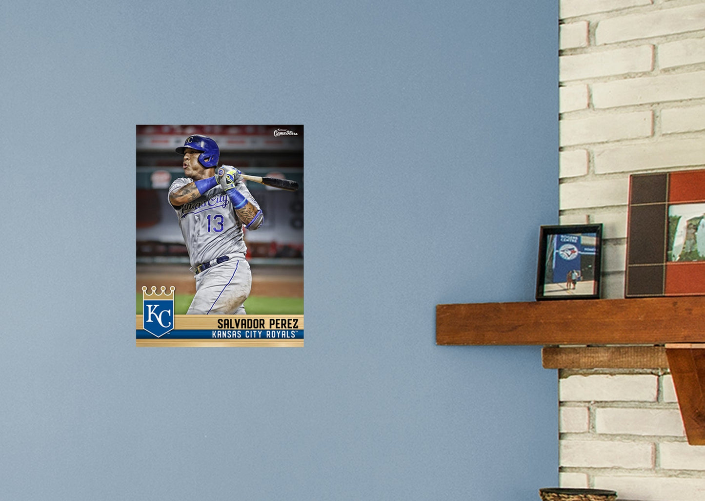 Kansas City Royals: Salvador Perez  GameStar        - Officially Licensed MLB Removable Wall   Adhesive Decal