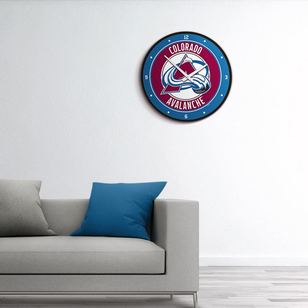 Colorado Avalanche: Modern Disc Wall Clock - The Fan-Brand