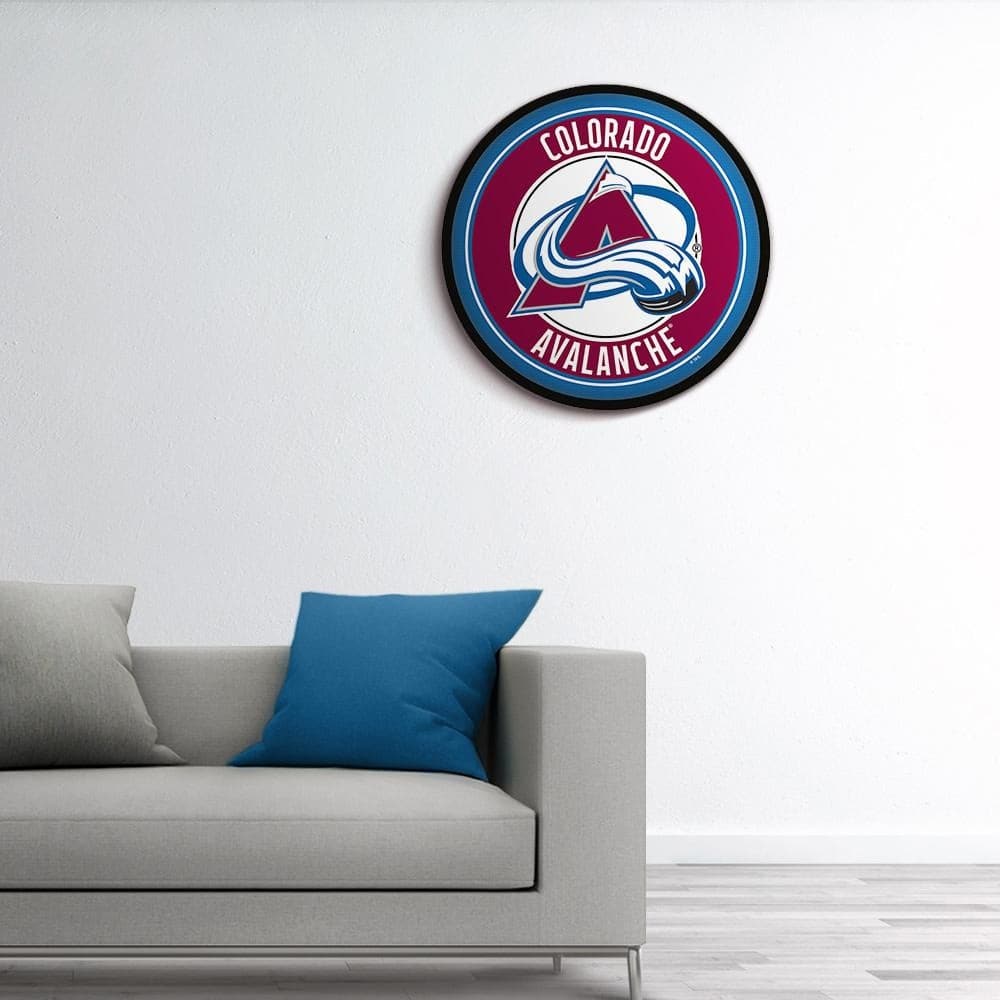 Colorado Avalanche: Modern Disc Wall Sign - The Fan-Brand