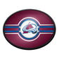 Colorado Avalanche: Oval Slimline Lighted Wall Sign - The Fan-Brand