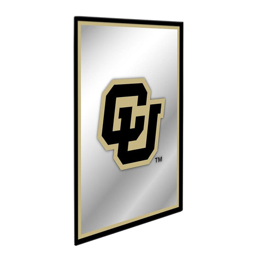 Colorado Buffaloes: CU - Framed Mirrored Wall Sign - The Fan-Brand