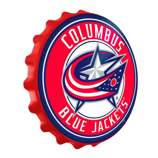 Columbus Blue Jackets: Bottle Cap Wall Sign - The Fan-Brand