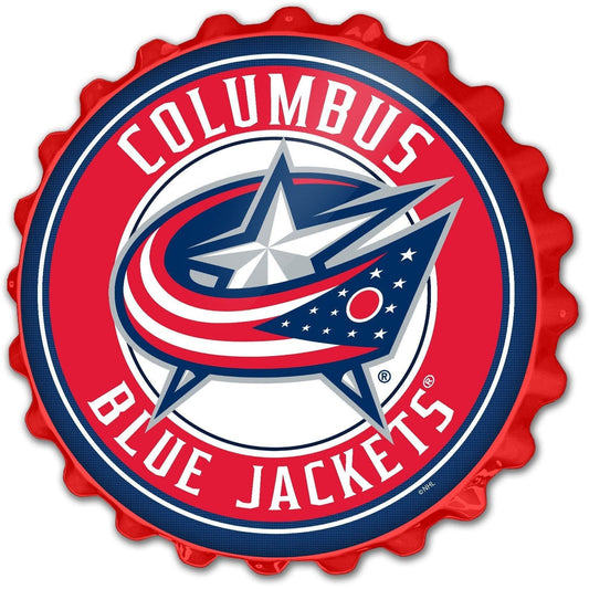 Columbus Blue Jackets: Bottle Cap Wall Sign - The Fan-Brand