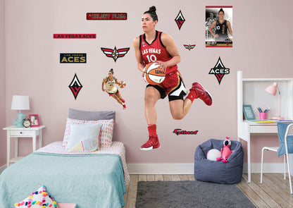 Las Vegas Aces: Kelsey Plum 2021        - Officially Licensed WNBA Removable Wall   Adhesive Decal