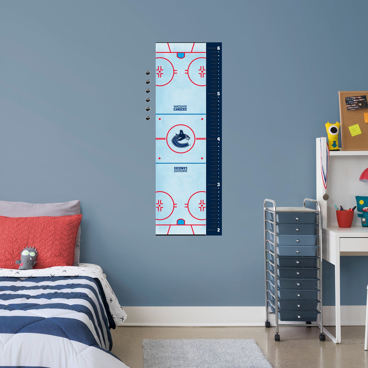 Vancouver Canucks: Rink Growth Chart - Officially Licensed NHL Removable Wall Graphic