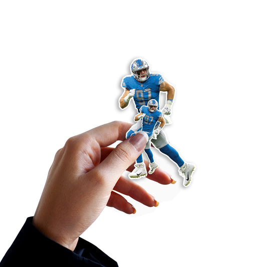 Detroit Lions: Aidan Hutchinson  Minis        - Officially Licensed NFL Removable     Adhesive Decal